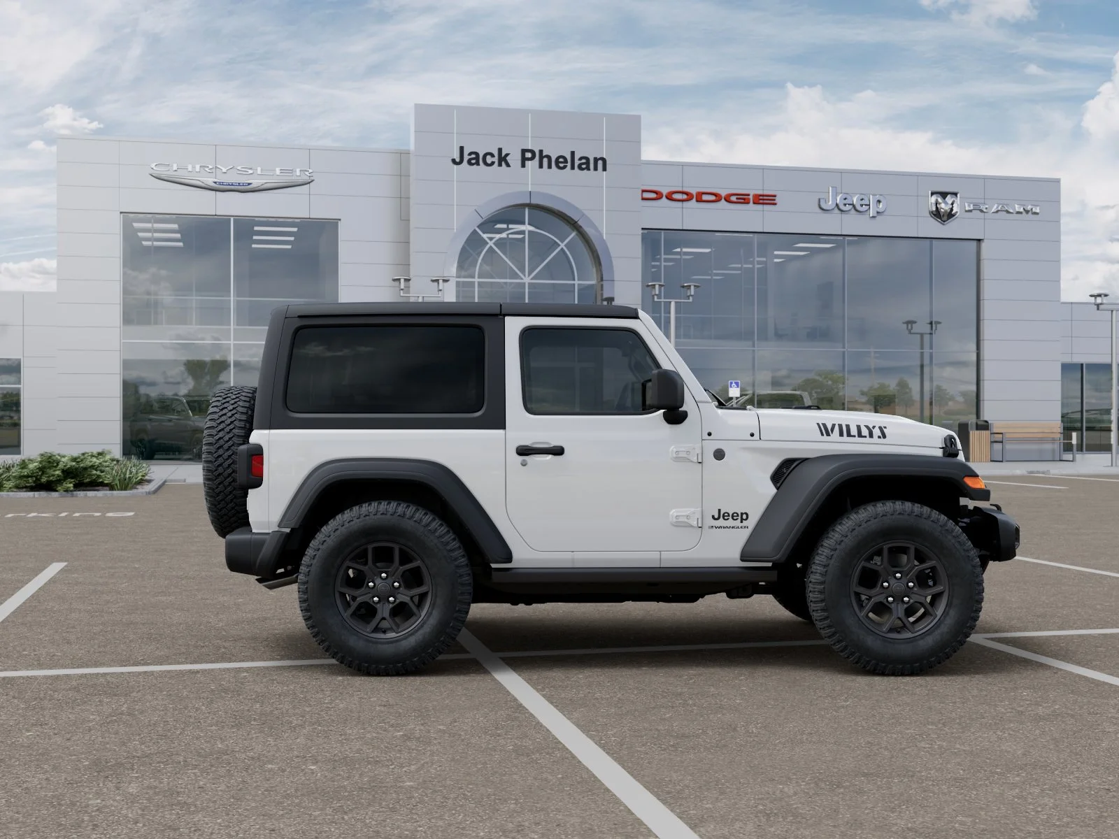 New 2026 Bright White Clear-Coat Exterior Paint Jeep Willys image 42