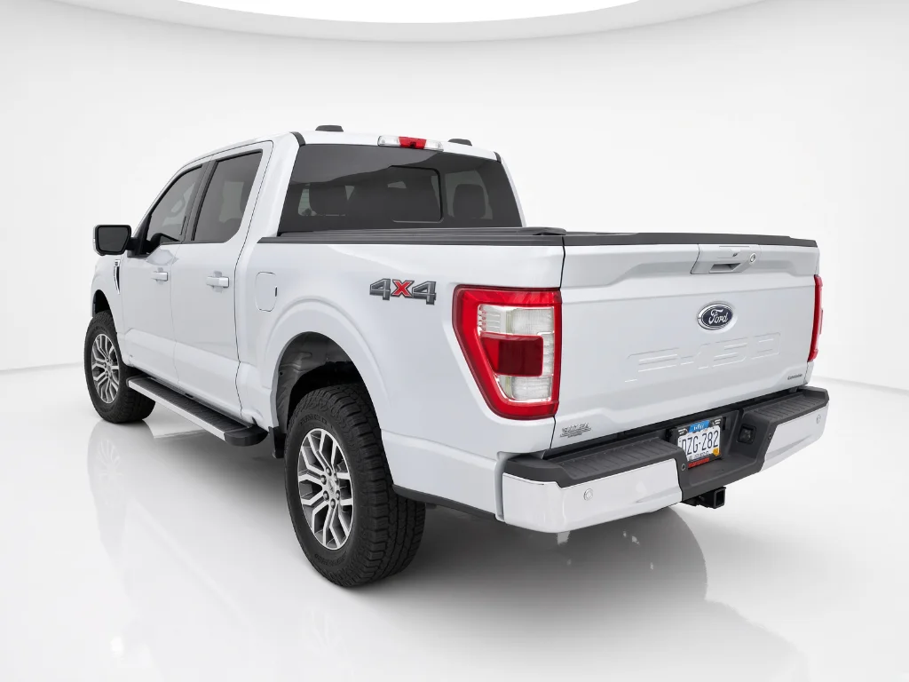 Used 2021 Space White Metallic Ford LARIAT image 6