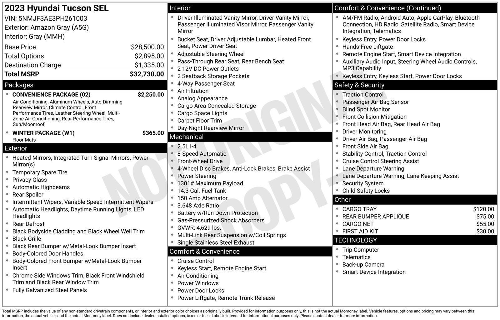 Used 2023 Gray Hyundai SEL image 6