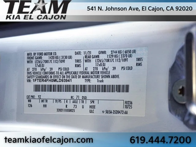 Used 2021 White Ford Lariat image 44