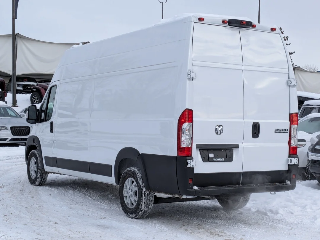 New 2026 White RAM SLT - - Super High Roof - Package 22G - LED Headlamps - Cargo Partition - Remote Start & More! image 6