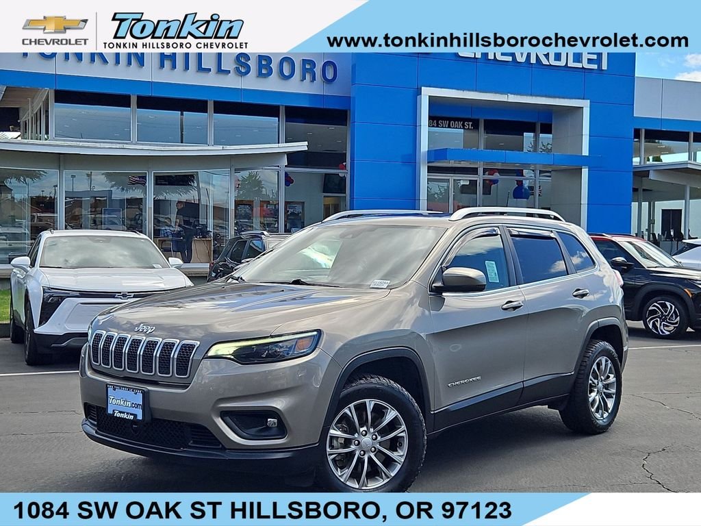 Used 2020 Light Brownstone Pearlcoat Jeep Latitude Plus image 1