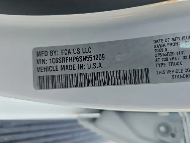 Used 2025 White Ram Limited image 35