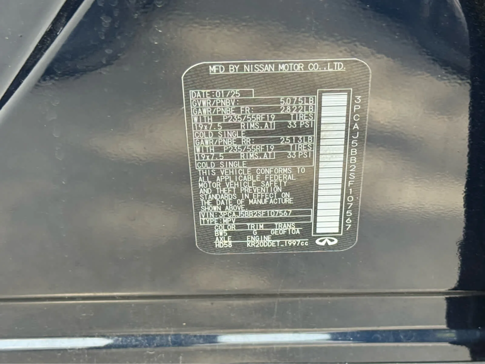 Certified Used 2025 Hermosa Blue INFINITI LUXE image 27