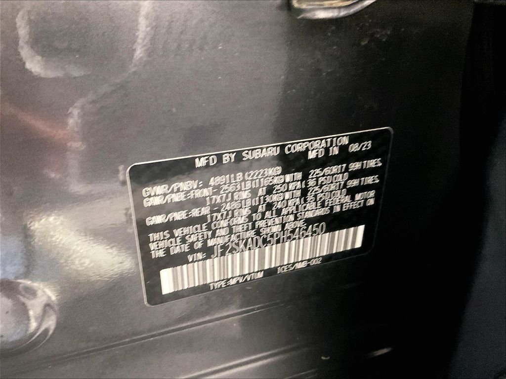 Used 2023 Magnetite Gray Metallic Subaru Premium image 34