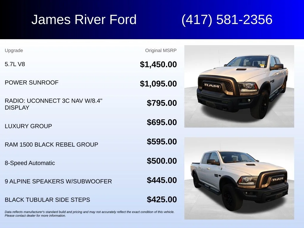 Used 2017 Bright White Clearcoat Ram Rebel image 5