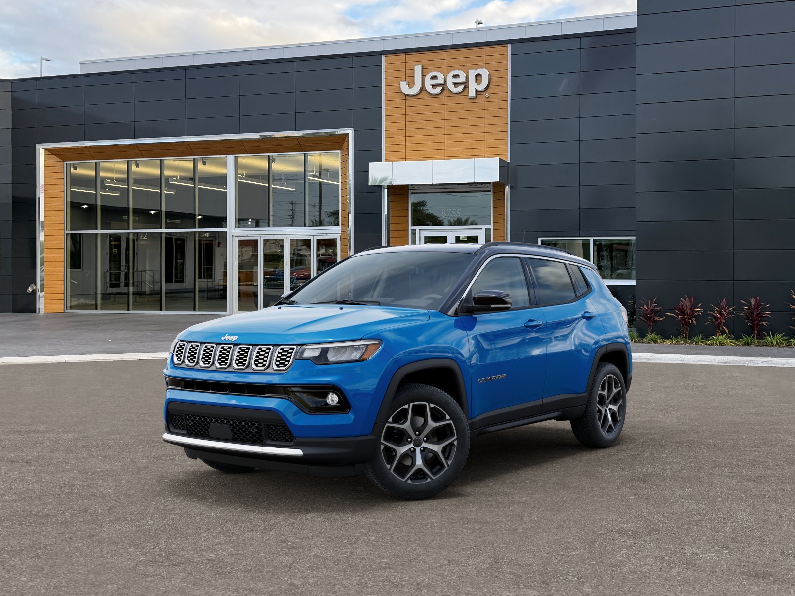New 2026 Hydro Blue Pearl-Coat Exterior Paint Jeep Limited image 1