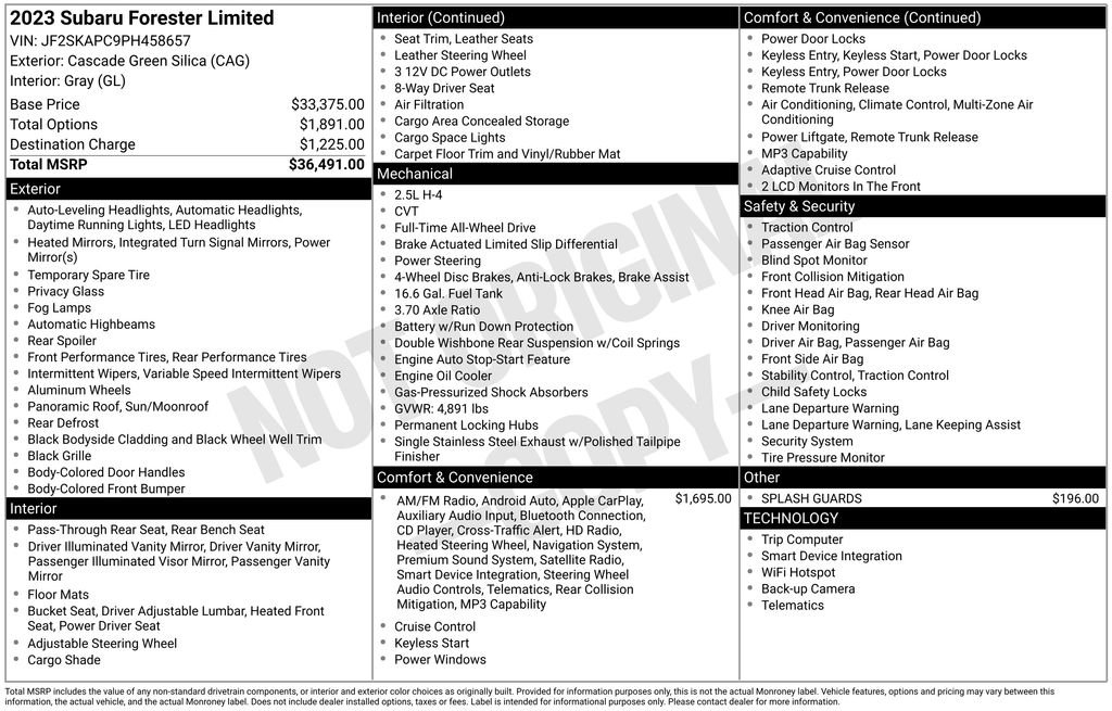 Certified Used 2023 Green Subaru Limited image 4