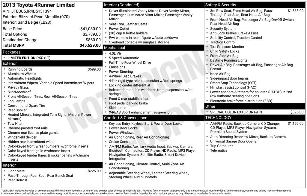 2013 Toyota 4Runner SR5