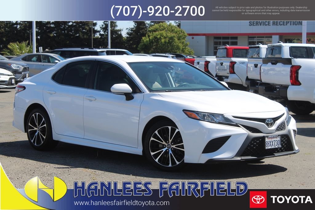 Certified Used 2019 White Toyota SE image 1