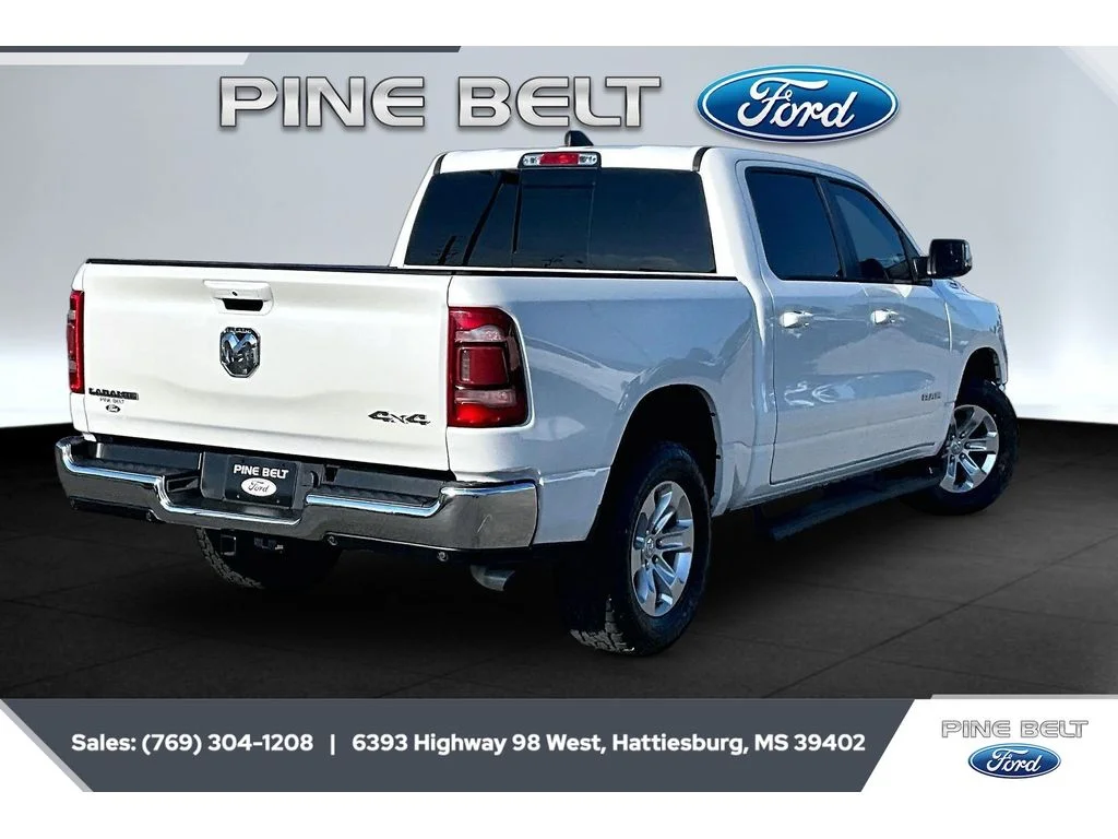 Used 2023 Ivory White Tri-Coat Pearlcoat Ram Laramie image 11