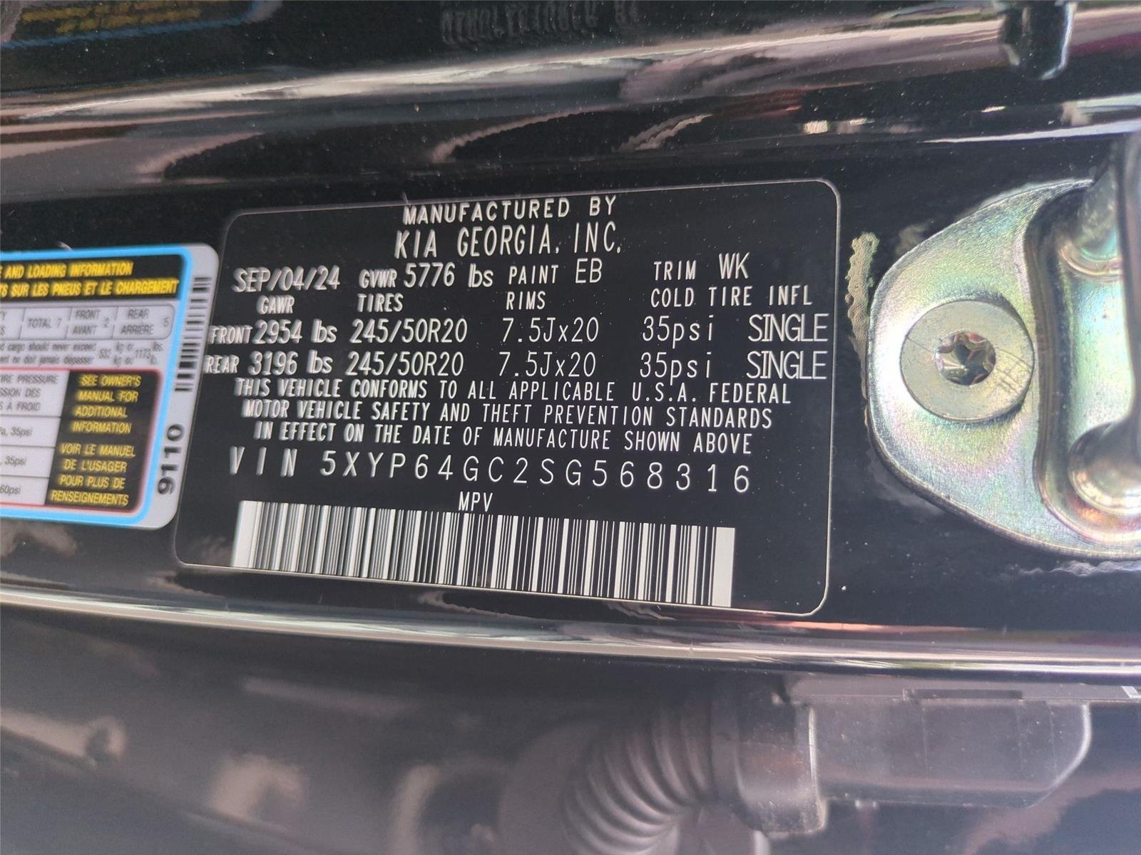 Used 2025 Ebony Black Kia S image 57