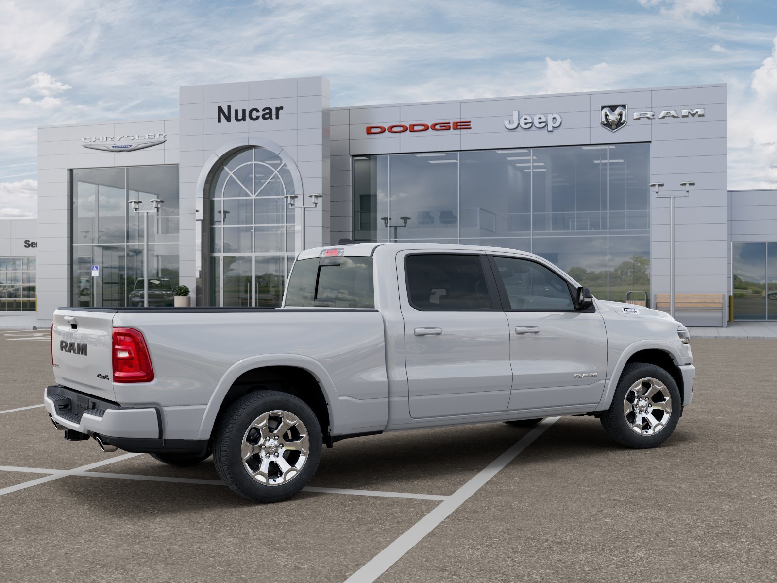 New 2026 Bright White Clear-Coat Exterior Paint RAM Big Horn/Lone Star image 5