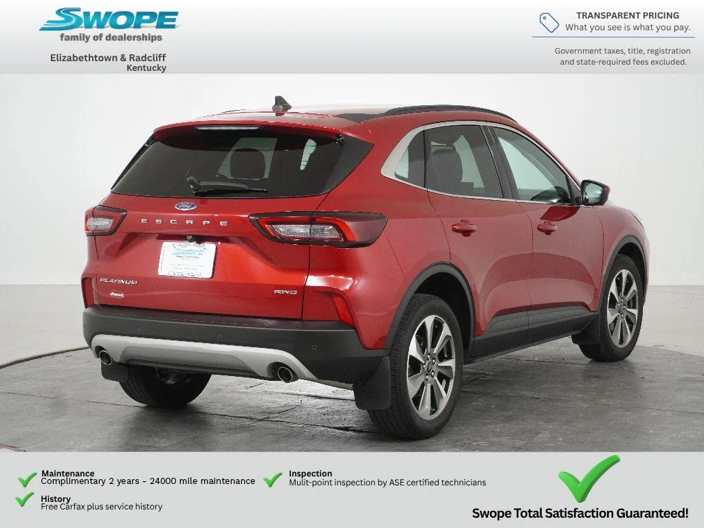 Certified Used 2023 Red Ford Platinum image 4