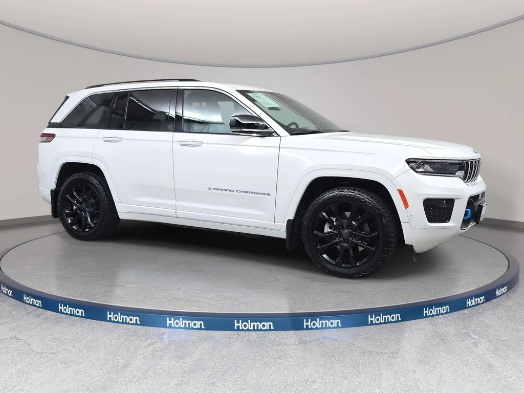 Used 2023 Bright White Clearcoat Jeep Overland 4xe image 4