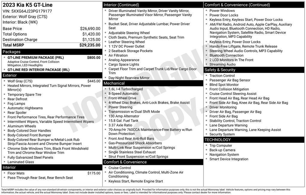 Used 2023 Gray Kia GT-Line image 21