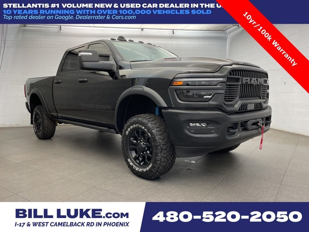 New 2026 Diamond Black Crystal Pearl-Coat Exterior Paint RAM Power Wagon image 1