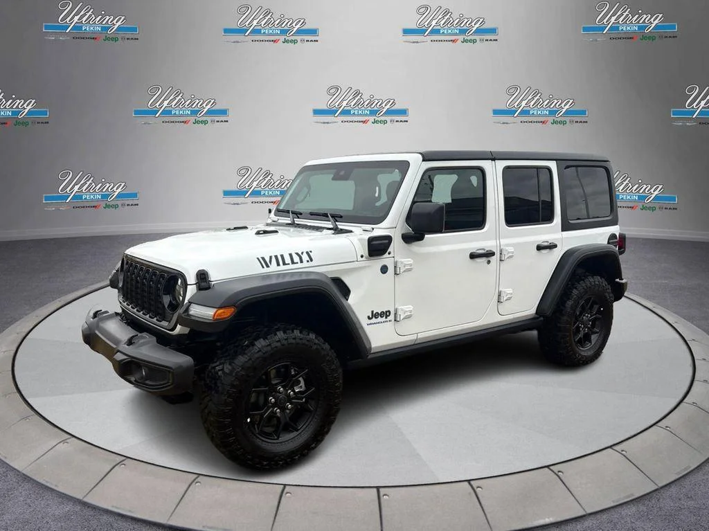 Used 2025 Bright White Clearcoat Jeep Willys image 7