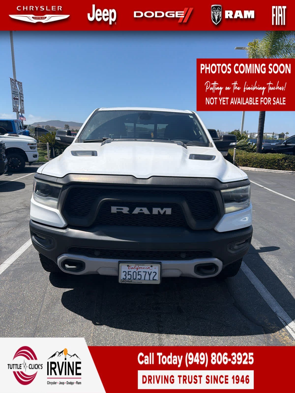 Used 2019 Bright White Clearcoat Ram Rebel image 1