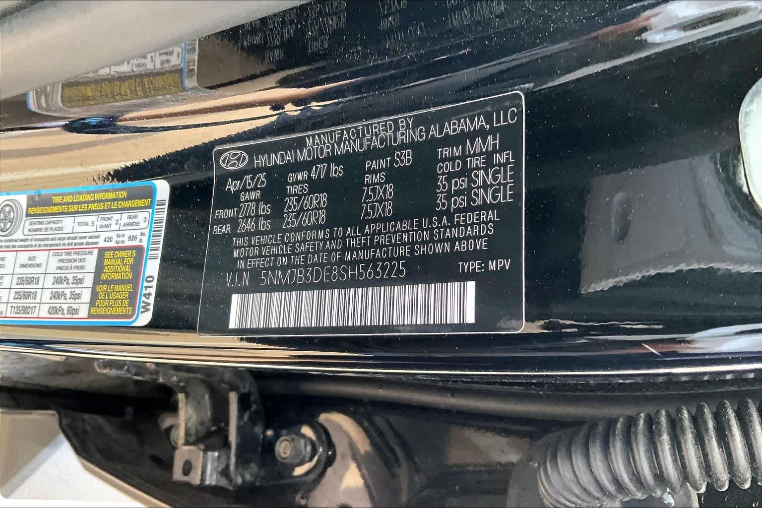 Used 2025 Phantom Black Hyundai SEL image 34