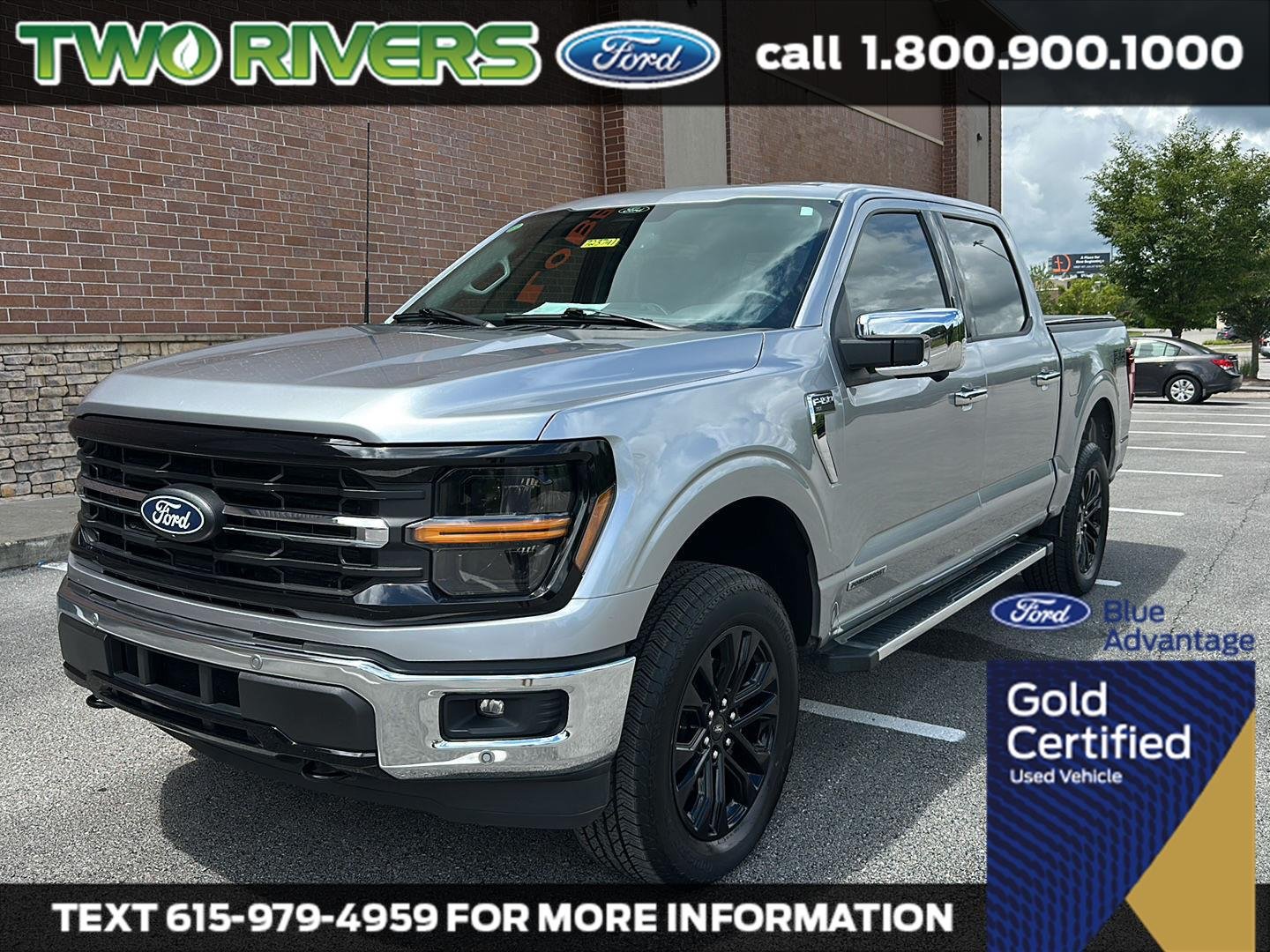 Certified Used 2024 Iconic Silver Ford XLT image 1