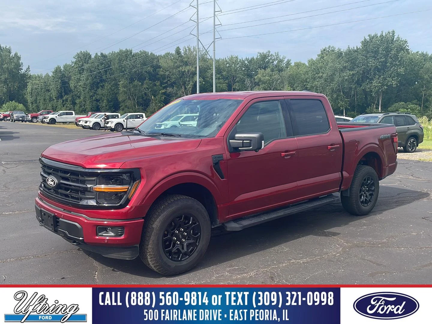 New 2026 Ruby Red Metallic Tinted Clearcoat Ford XLT image 1