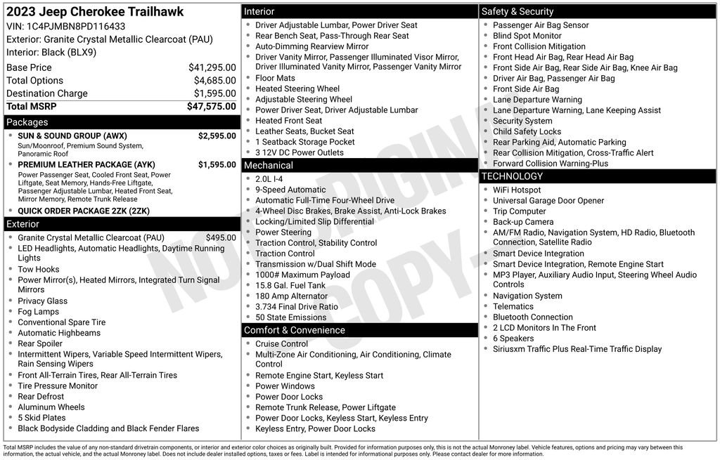 Used 2023 Gray Jeep Trailhawk image 24