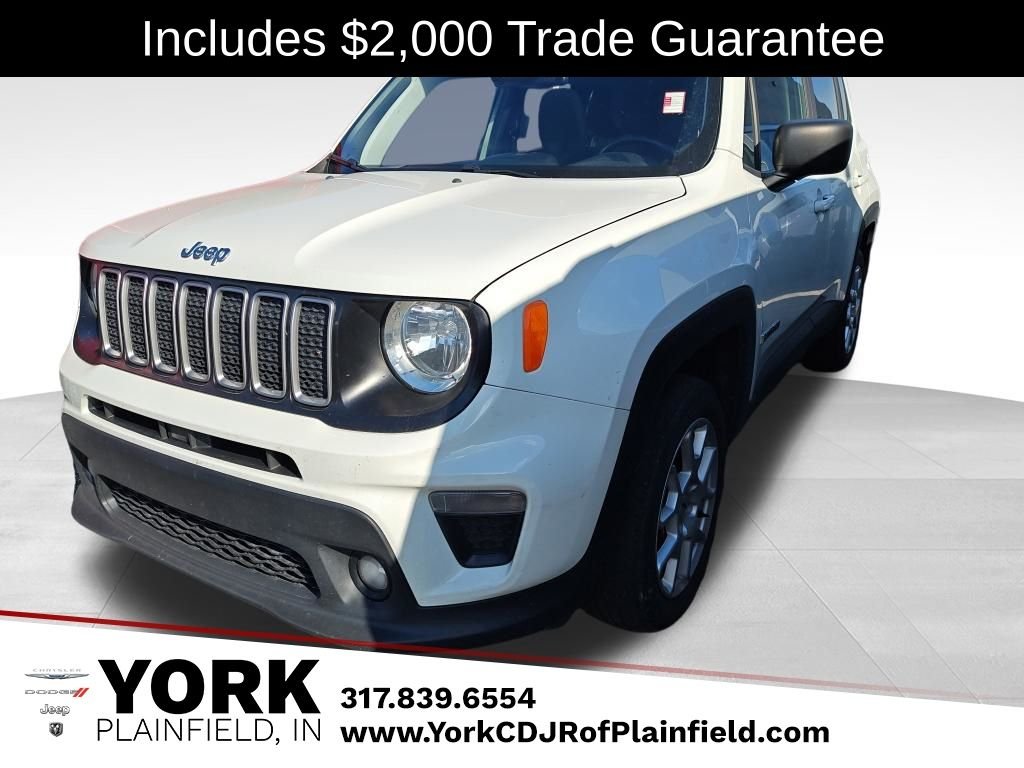 White 2022 Jeep Renegade Latitude 4WD SUV / Crossover Four-Wheel Drive 9-Speed Automatic
