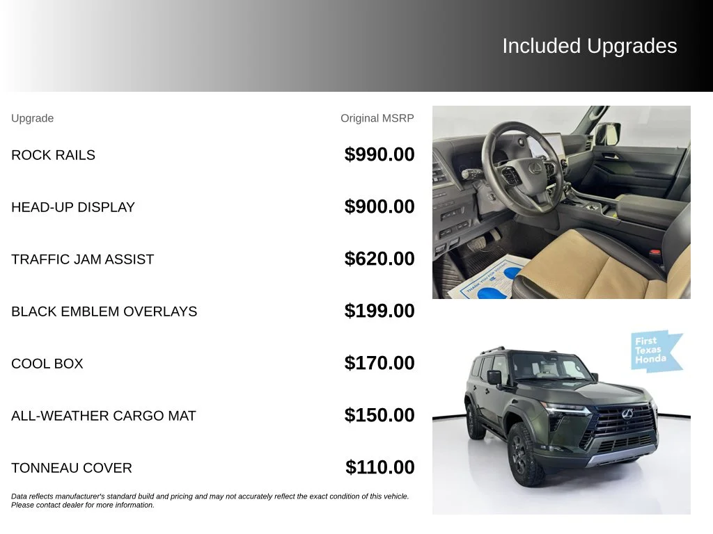 Used 2025 Green Pearl Lexus 550 Overtrail image 5
