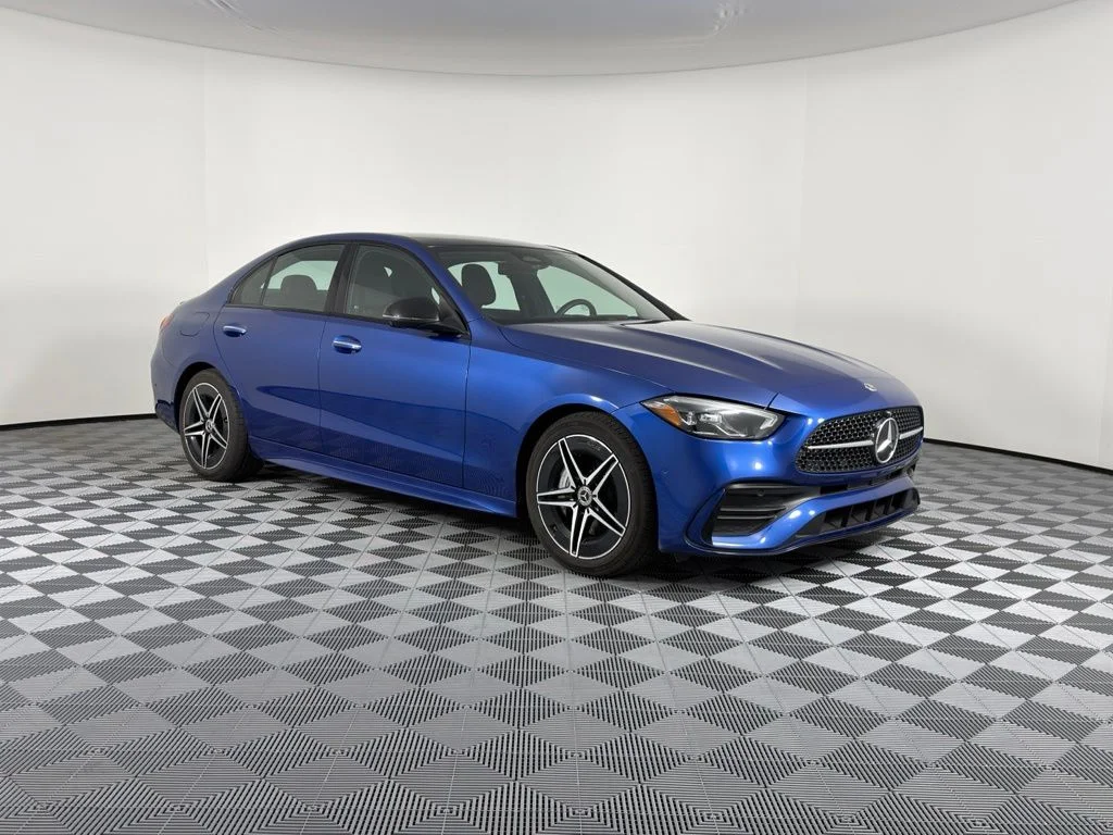 Certified Used 2025 Blue Mercedes-Benz C 300 image 1