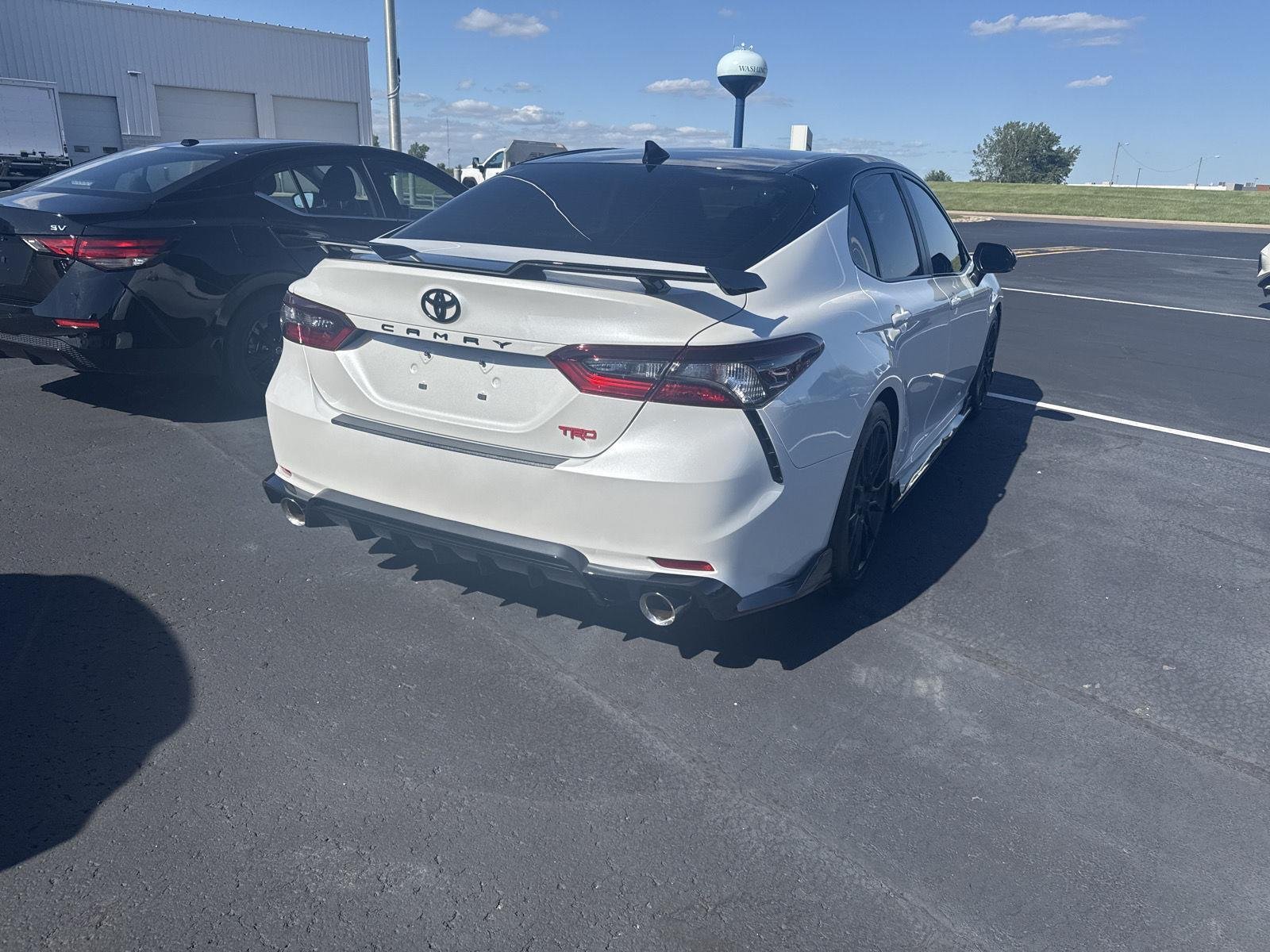 Used 2022 Wind Chill Pearl w/Midnight Black Metallic Roof Toyota TRD image 3