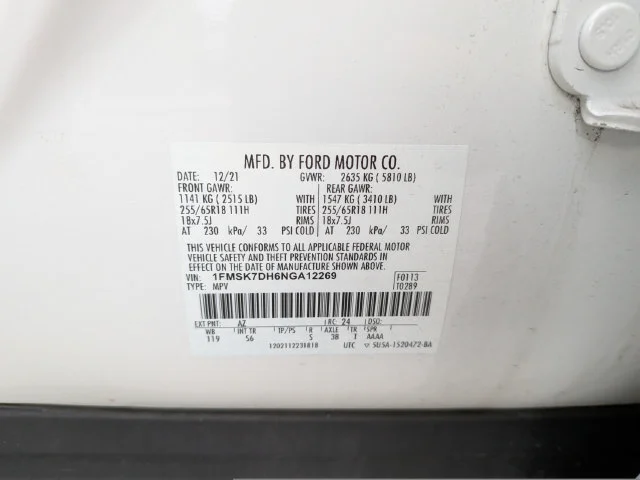 Used 2022 White Ford XLT image 37