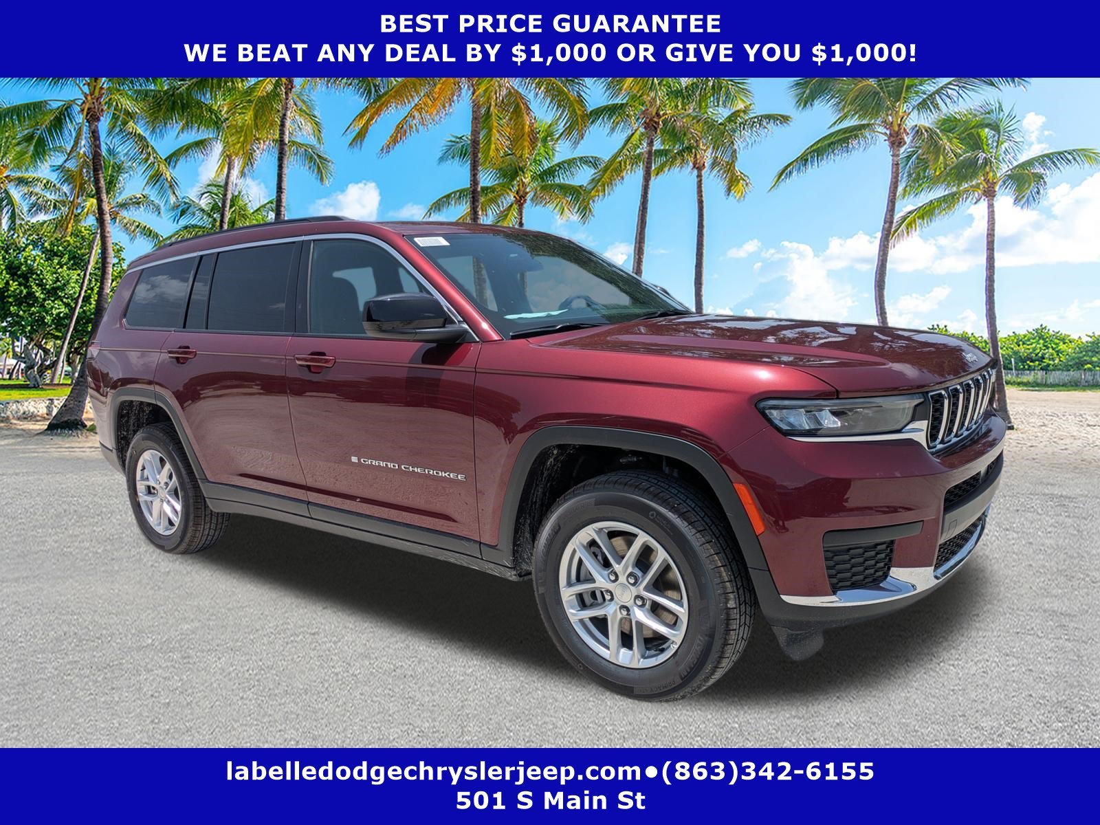 New 2026 Velvet Red Pearl-Coat Exterior Paint Jeep Laredo X image 1