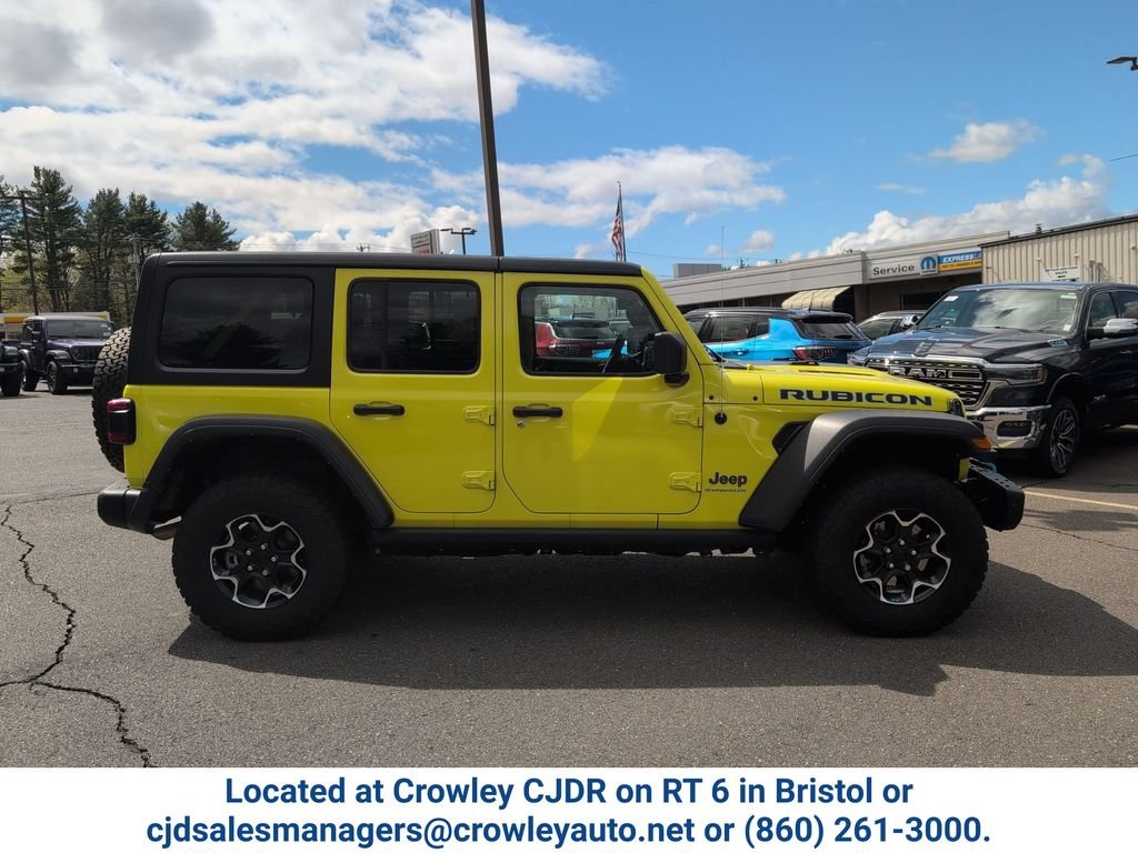 Certified Used 2023 Yellow Jeep Rubicon 4xe image 3
