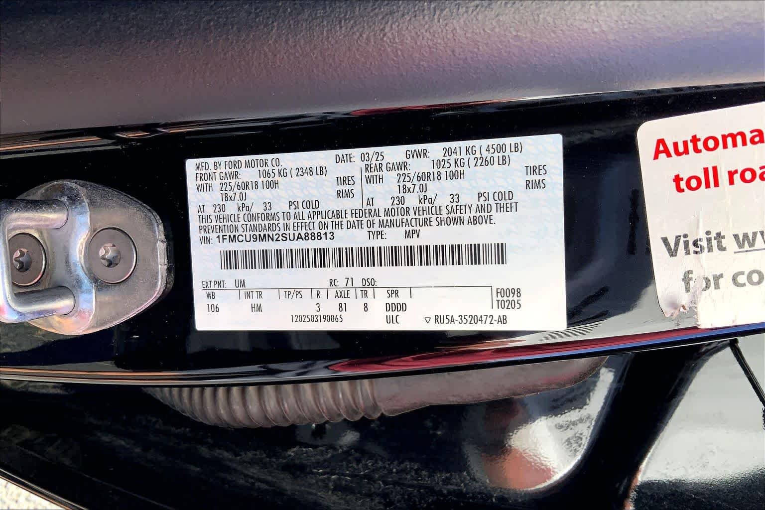 Used 2025 Agate Black Metallic Ford ST-Line image 37
