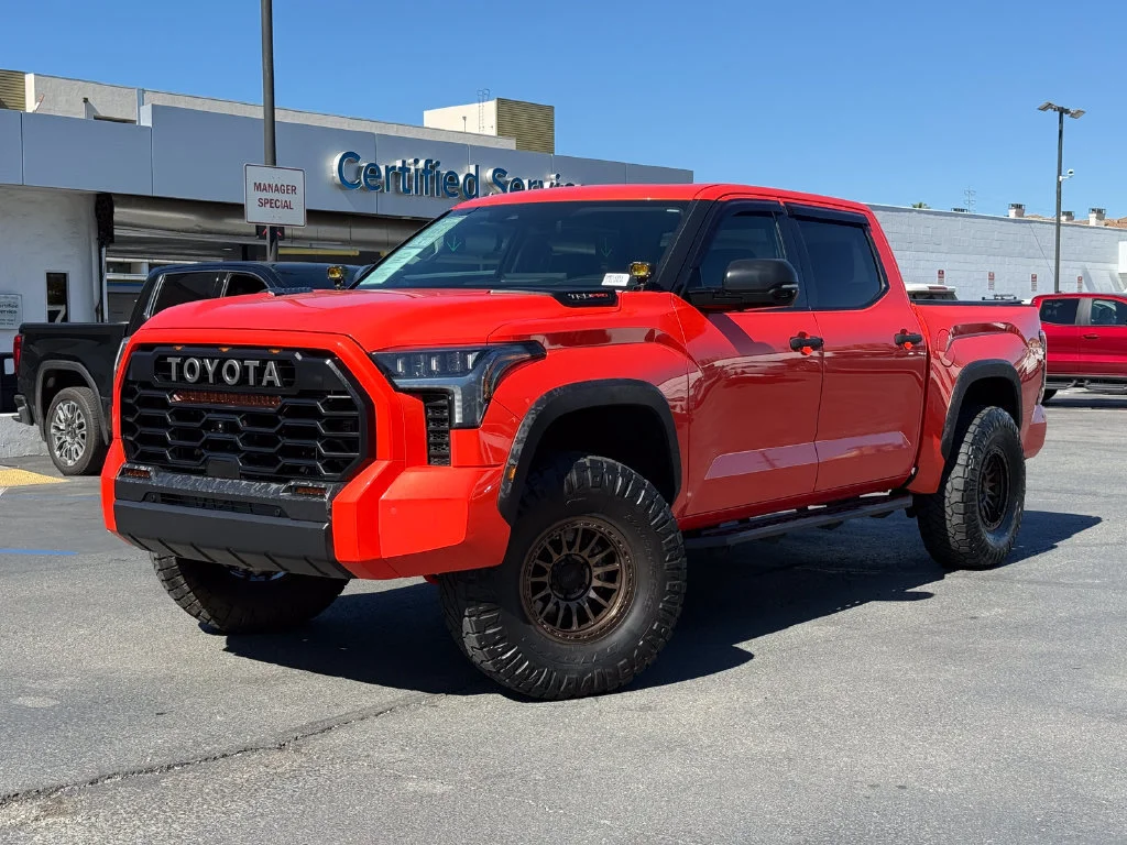 Used 2022 Orange Toyota TRD Pro Hybrid image 2