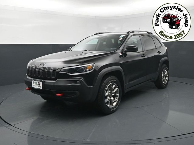 Used 2023 Jeep Cherokee Trailhawk with VIN 1C4PJMBN0PD116412 for sale in Burnsville, Minnesota