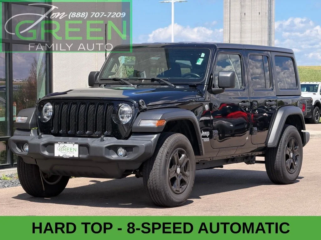 Used 2020 Black Jeep Unlimited Sport S image 1