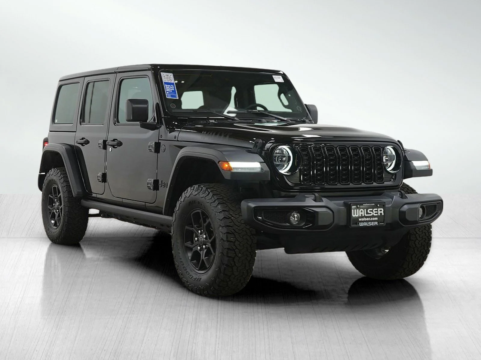 Used 2024 Black Clearcoat Jeep Willys image 7