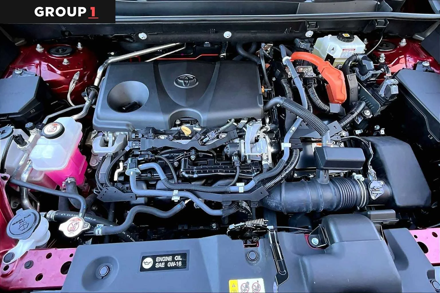 Used 2021 Ruby Flare Pearl Toyota Hybrid XLE image 30