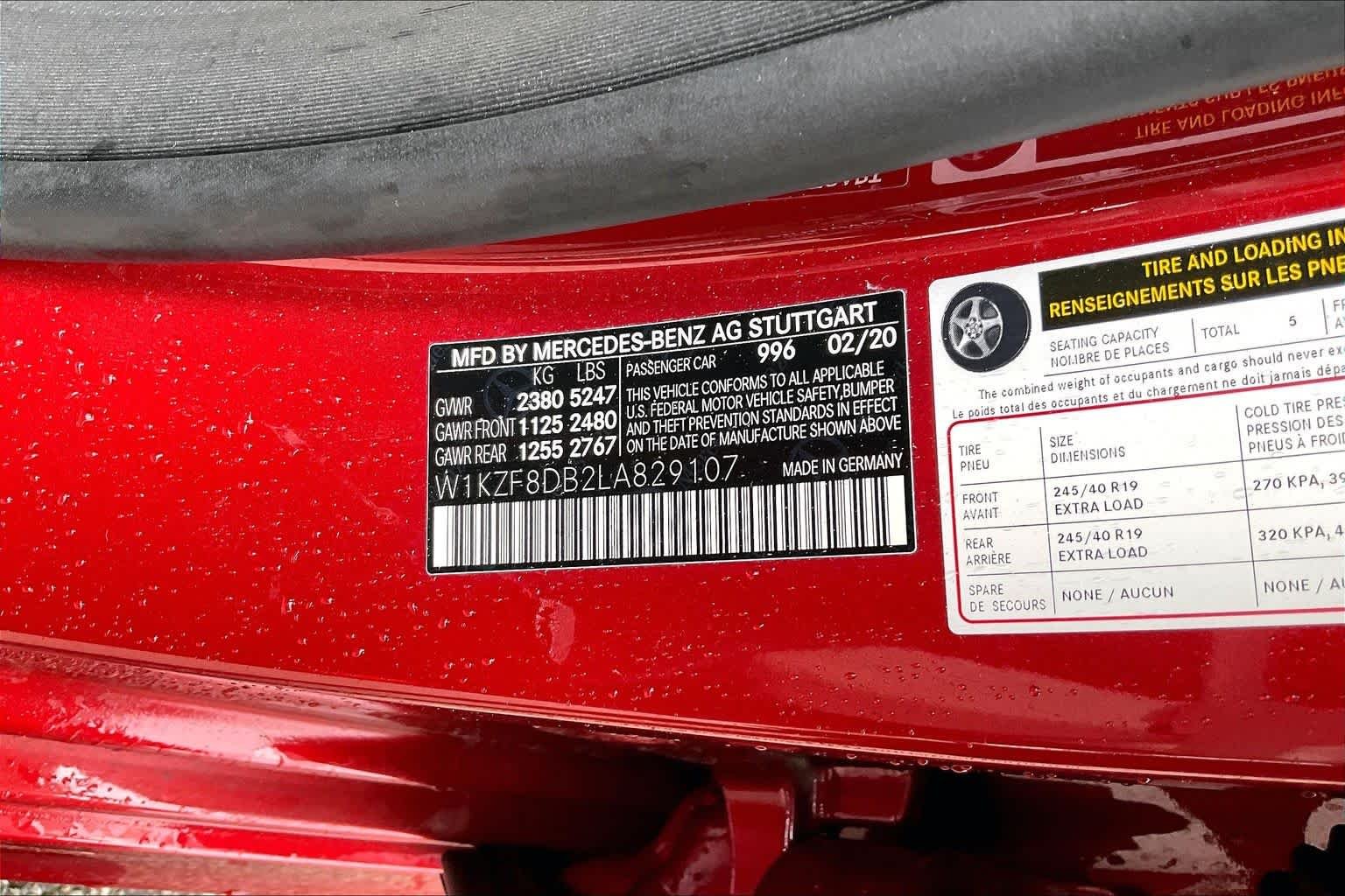 Used 2020 designo Cardinal Red Metallic Mercedes-Benz E 350 image 31