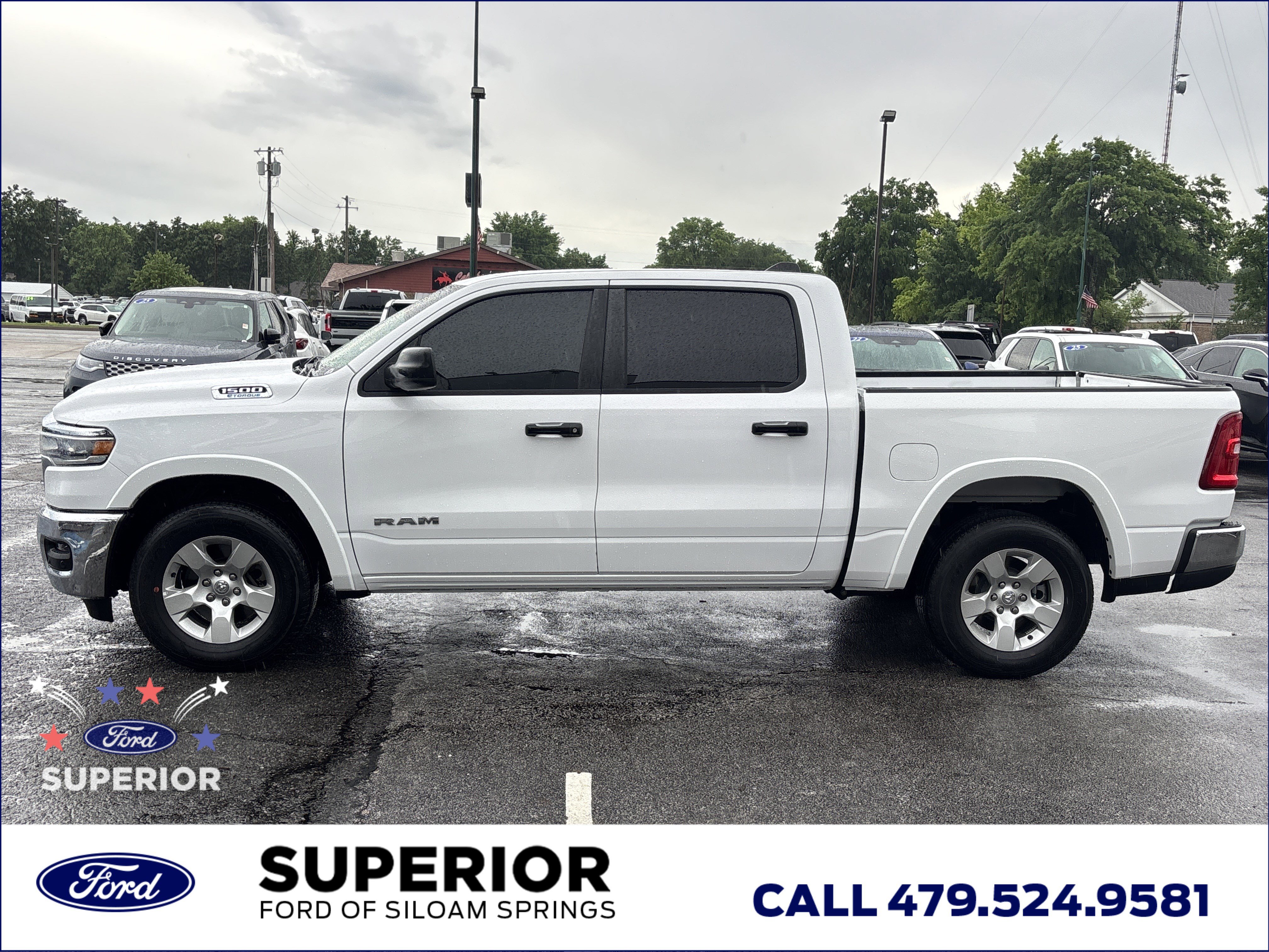 Used 2025 Bright White Clearcoat Ram Big Horn Crew Cab image 9