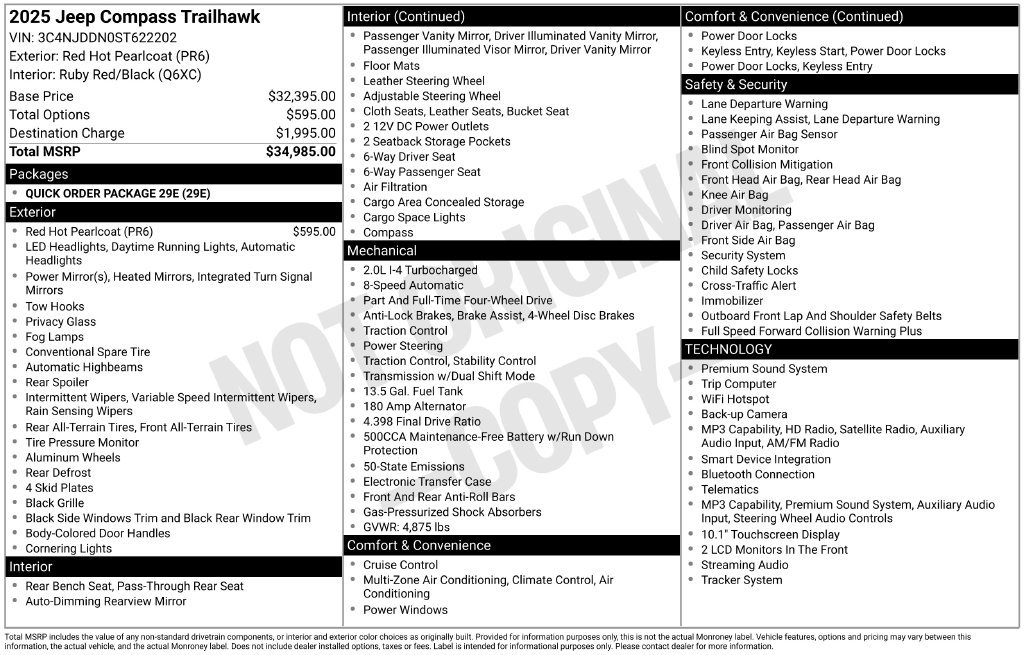 Used 2025 Red Jeep Trailhawk image 24