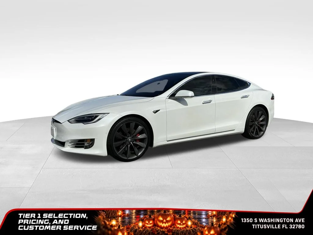 Used 2017 White Tesla 100D image 2