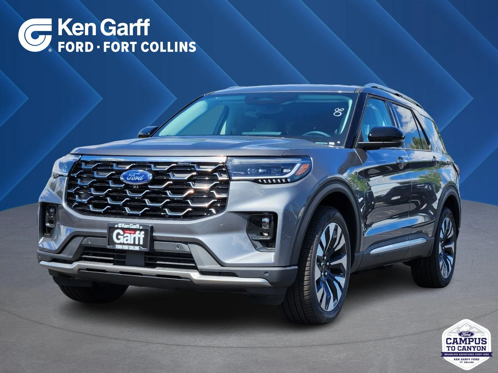 New 2026 Carbonized Gray Metallic Ford Platinum image 1