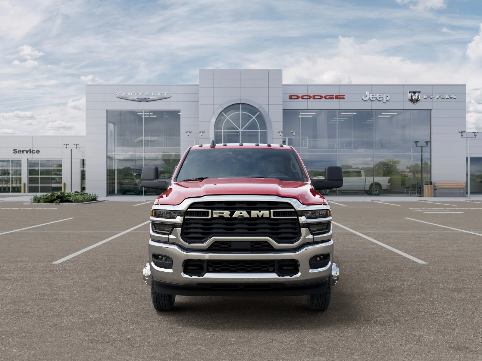 New 2026 Flame Red Clear-Coat Exterior Paint RAM Tradesman image 33