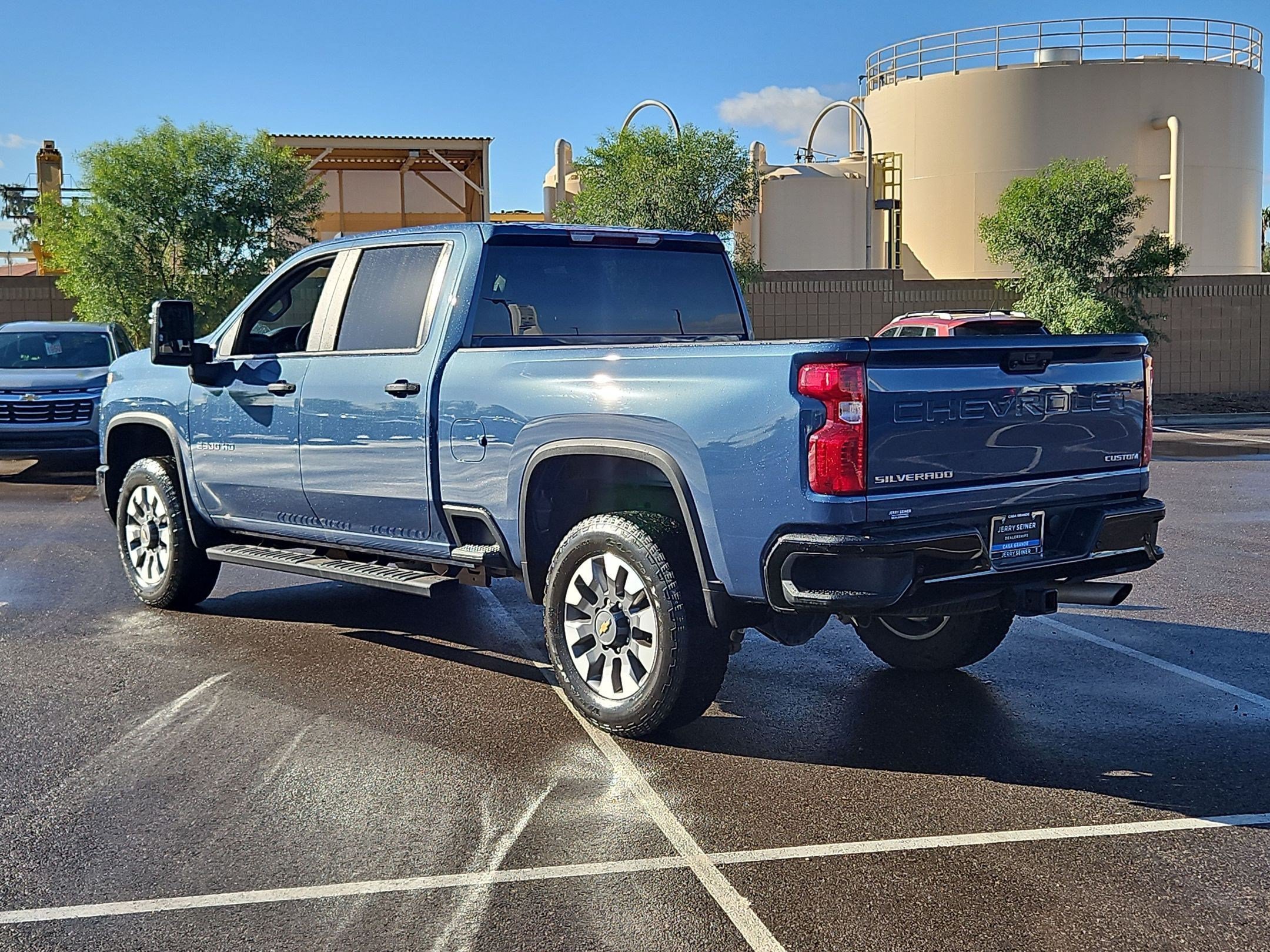 Certified Used 2024 Lakeshore Blue Metallic Chevrolet Custom image 3