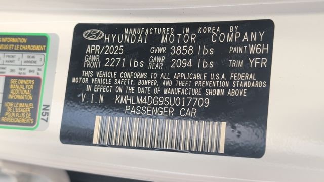 Certified Used 2025 Serenity White Hyundai SEL Sport image 28