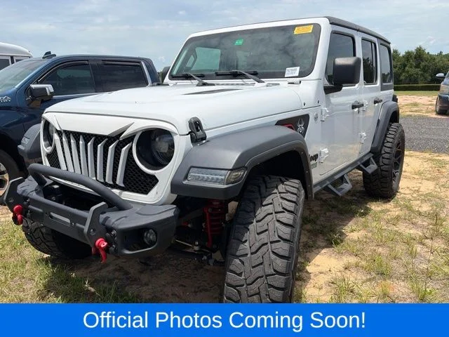 Used 2021 White Jeep Unlimited Sport S image 2