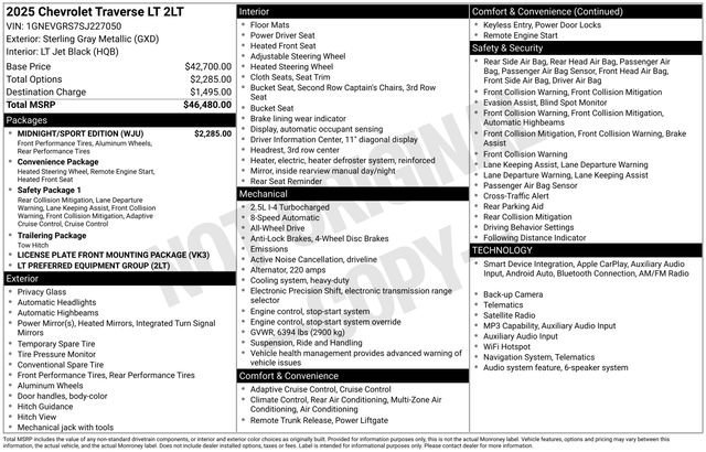 Certified Used 2025 Sterling Gray Metallic Chevrolet LT image 34